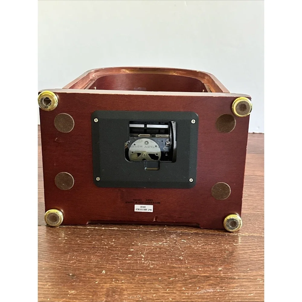 Collector's Seiko Rotary Pendulum Mantel Clock‎ QXG333BL Keeps Time - Parts